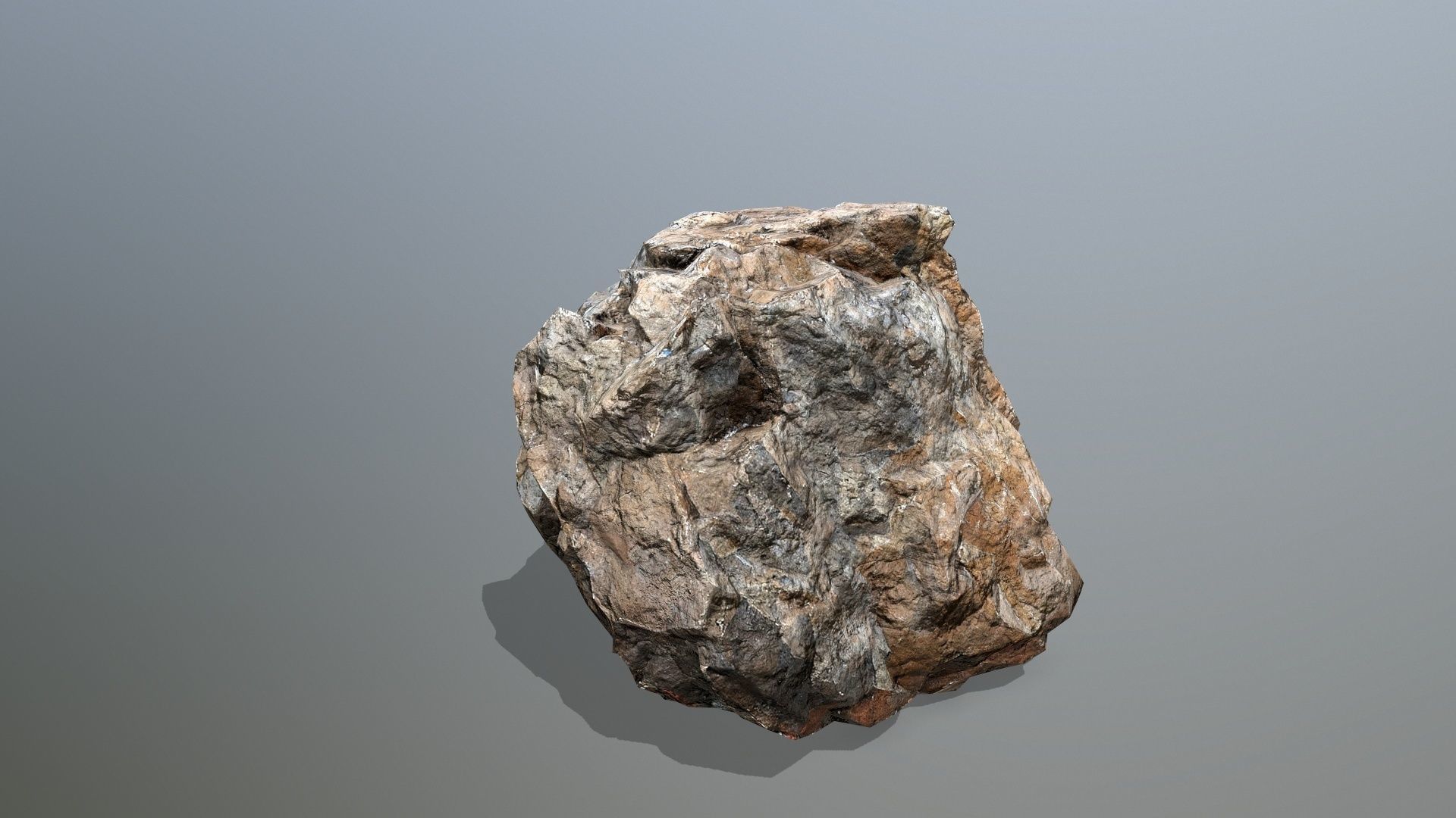 desert rocks Low-poly 3D model_7
