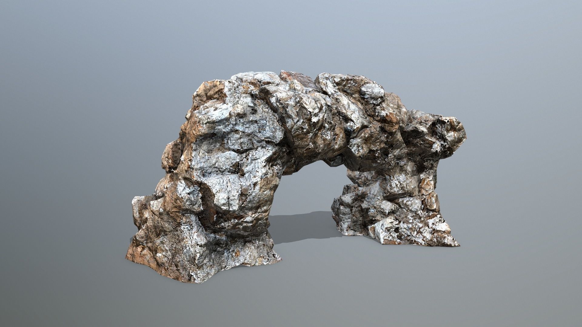 desert rocks Low-poly 3D model_1