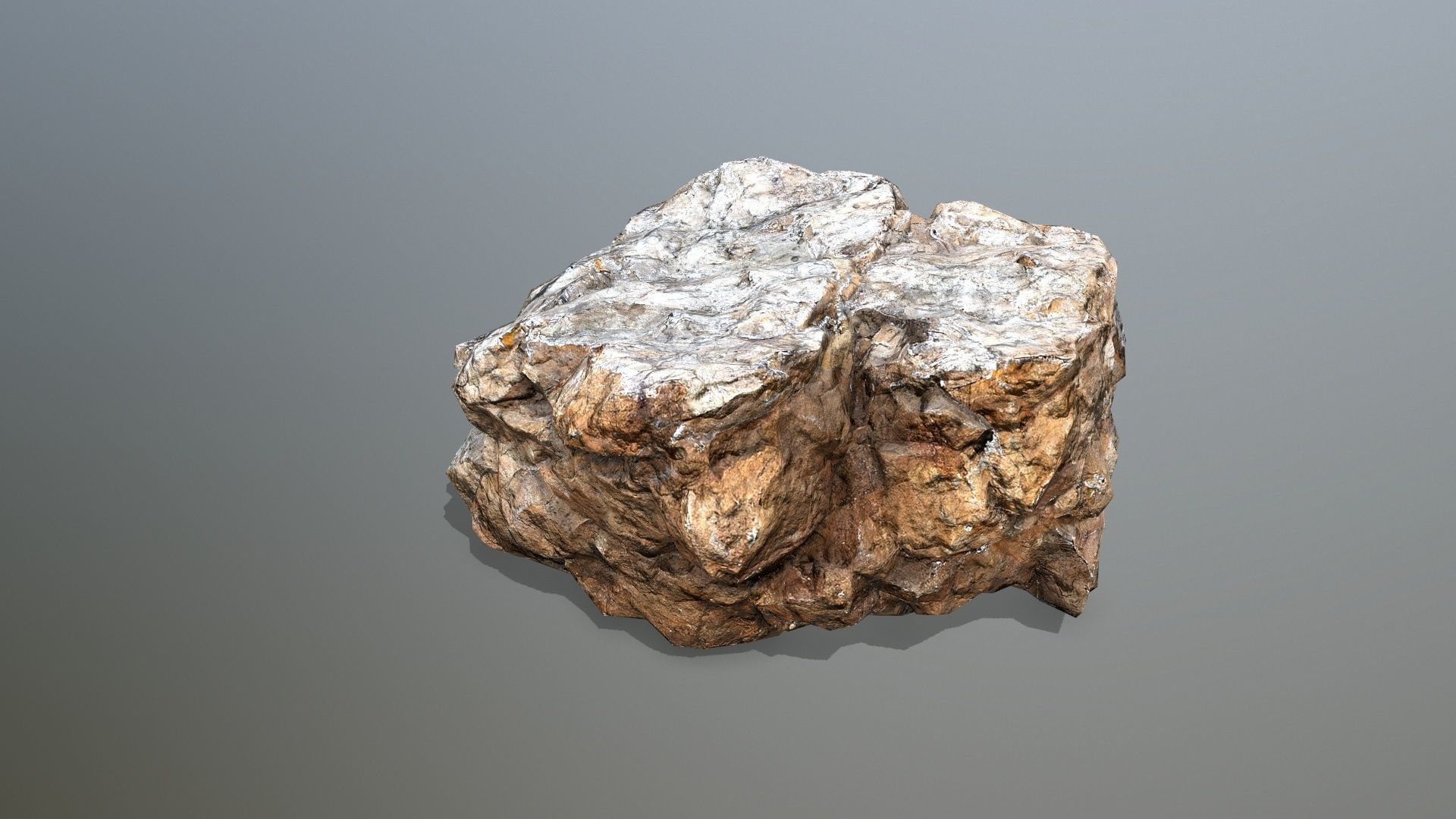 desert rocks Low-poly 3D model_9