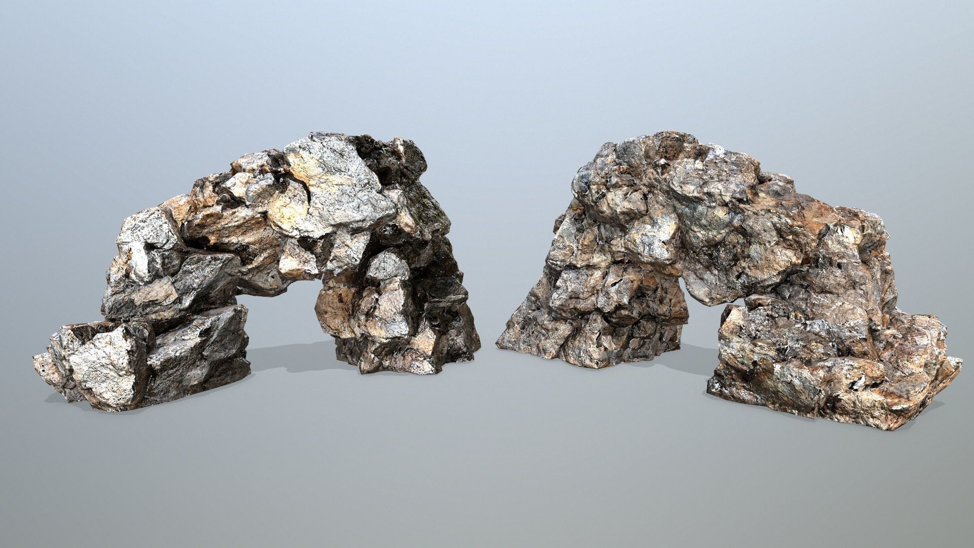 desert rocks Low-poly 3D model_14