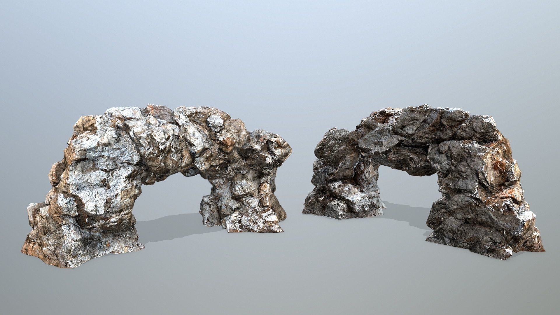 desert rocks Low-poly 3D model_10