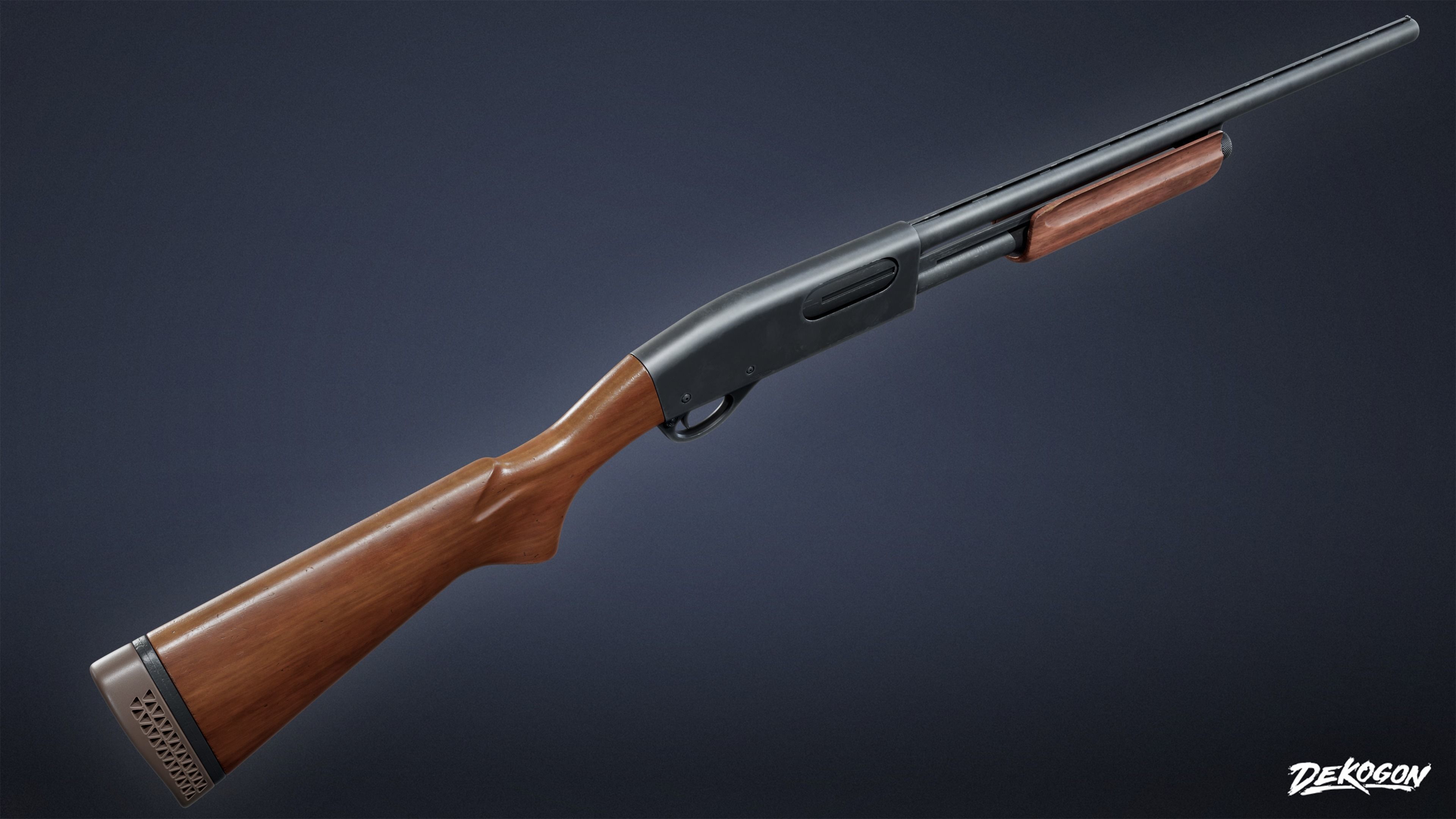 SAFE HOUSE - Shotgun 04 - LOW POLY AND NANITE Low-poly 3D model_3