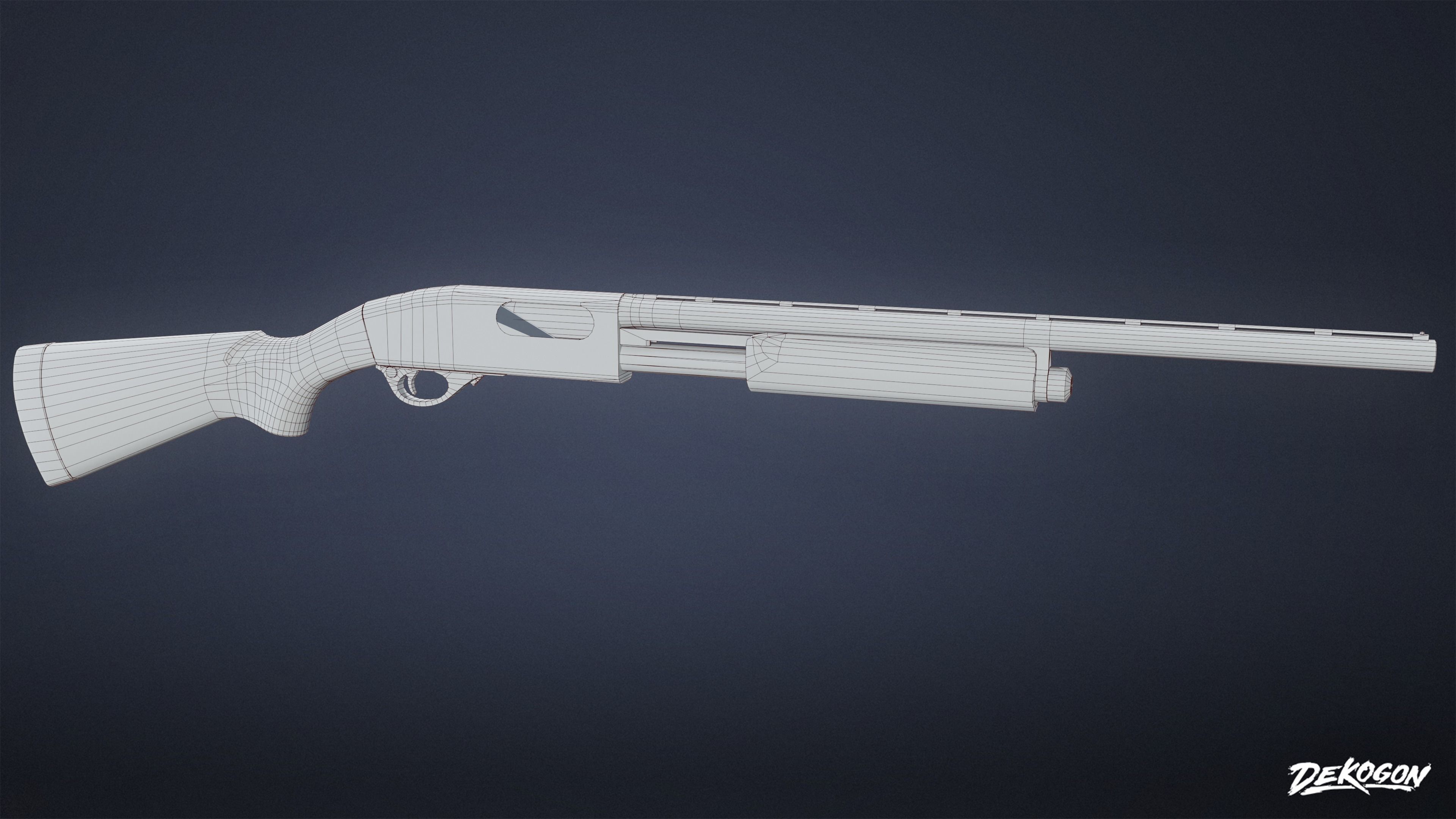 SAFE HOUSE - Shotgun 04 - LOW POLY AND NANITE Low-poly 3D model_7