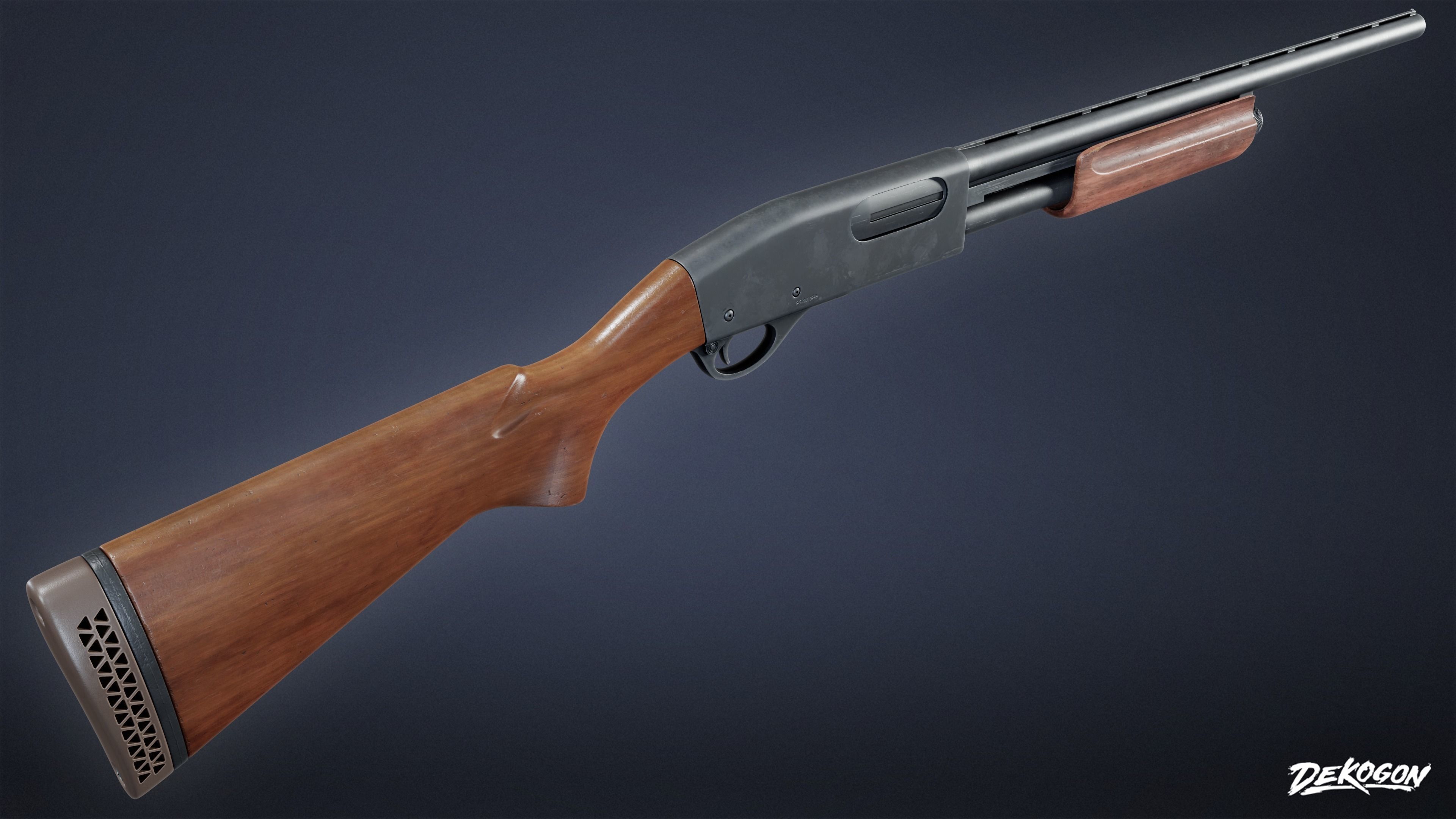 SAFE HOUSE - Shotgun 04 - LOW POLY AND NANITE Low-poly 3D model_2