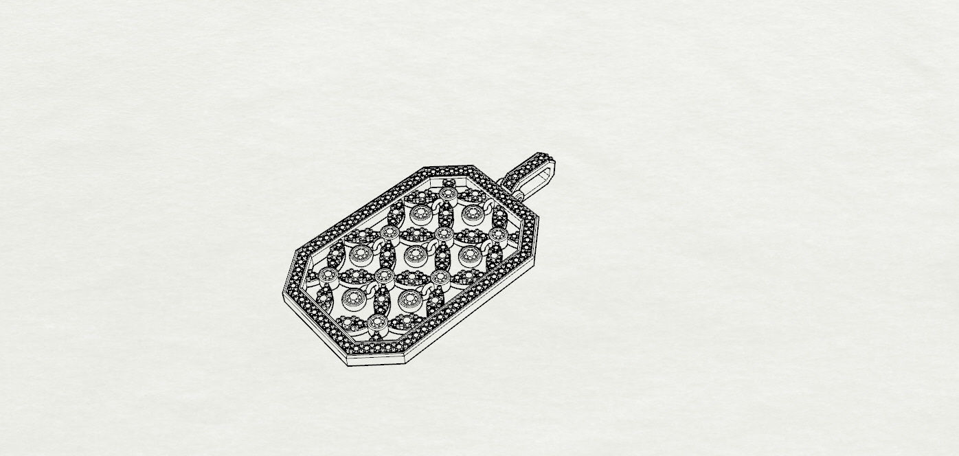 Pendant  3D print model_17