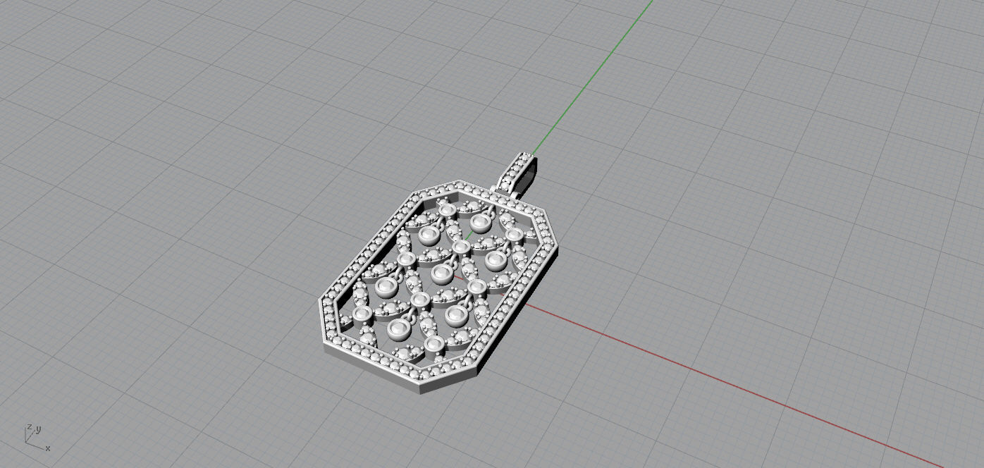 Pendant  3D print model_8