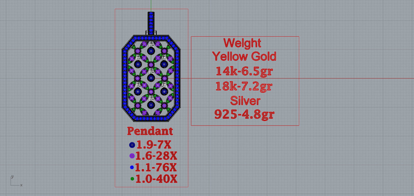 Pendant  3D print model_3