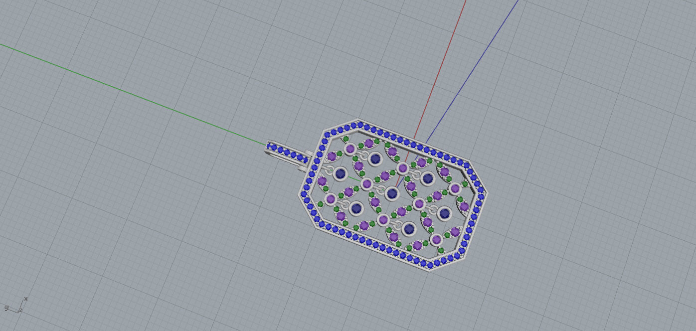 Pendant  3D print model_12