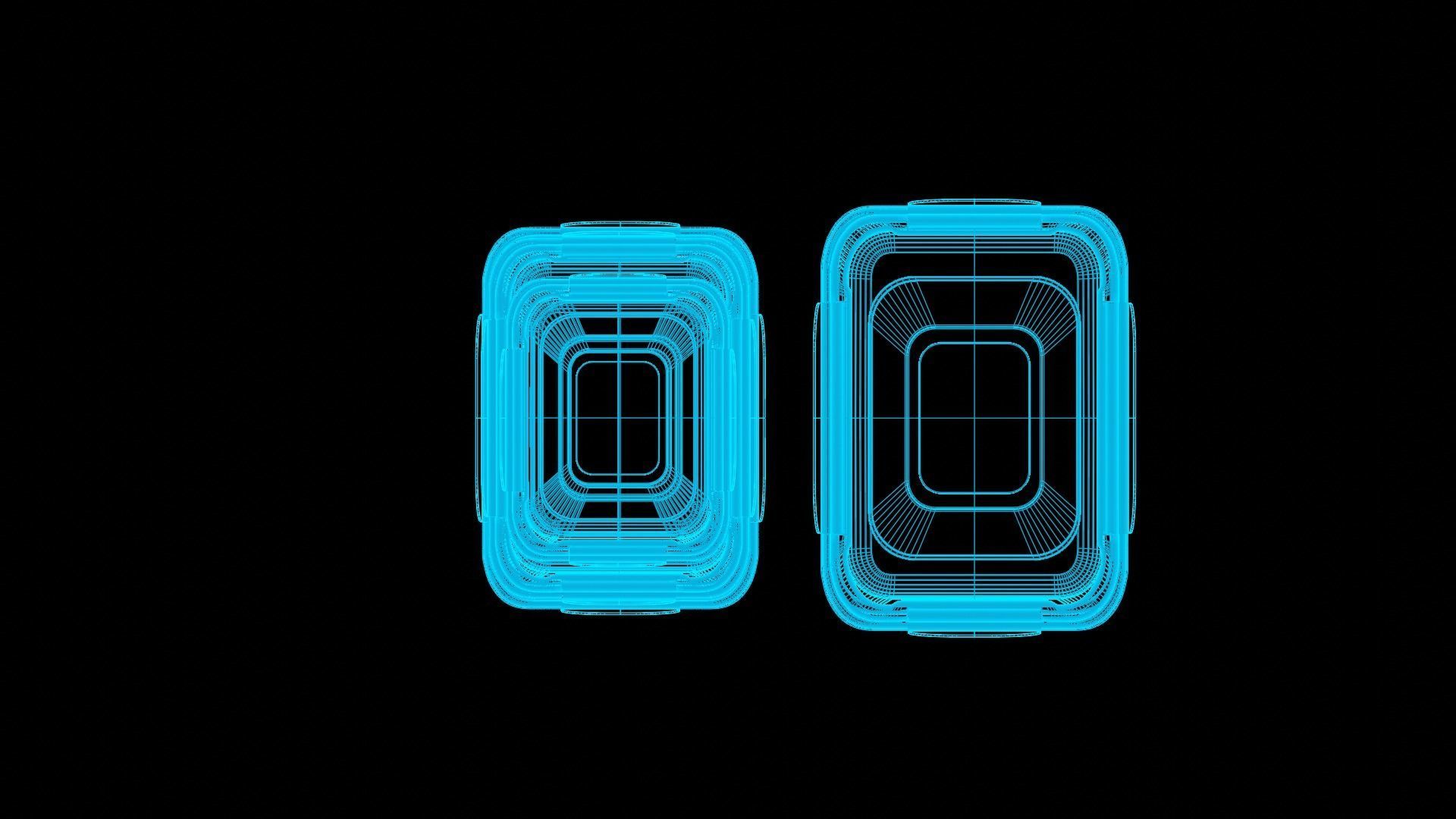 Food Storage Container Low-poly 3D model_5