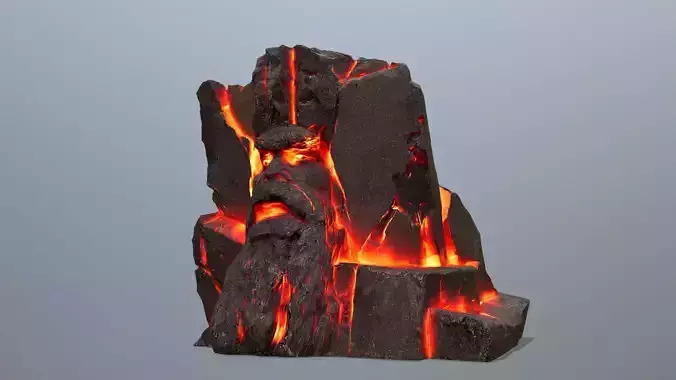 Lava Face of the mountain