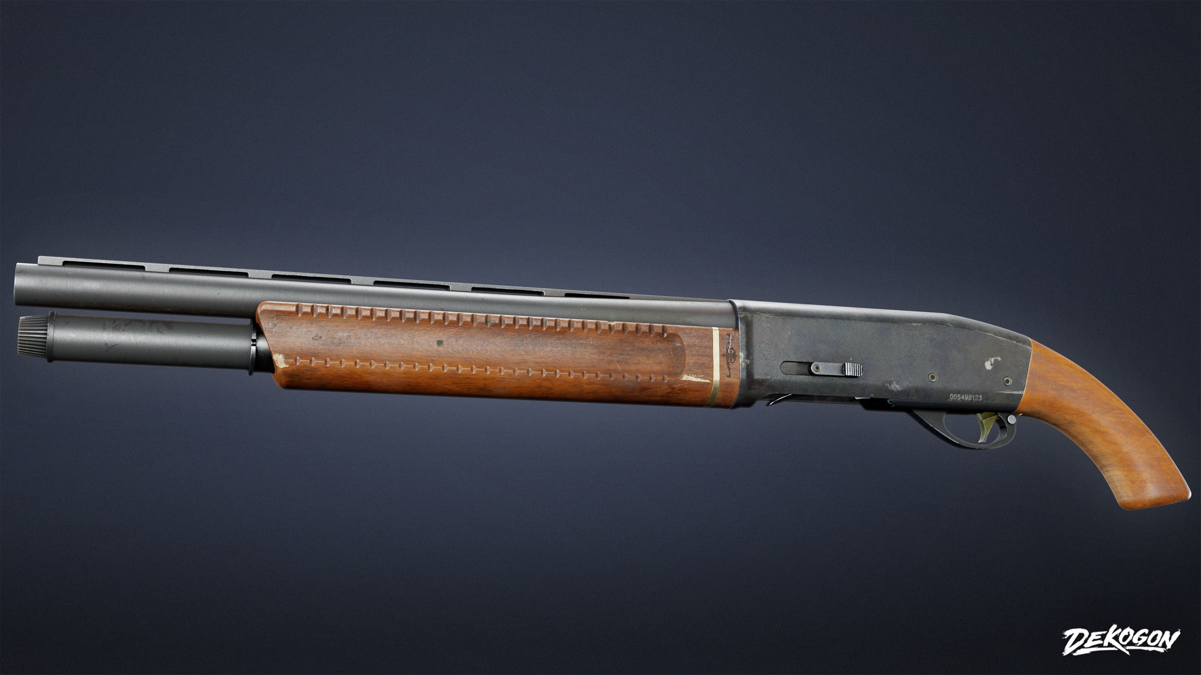 SAFE HOUSE - Shotgun Sawed Off 01 - LOW POLY AND NANITE Low-poly 3D model_5
