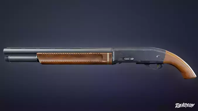 SAFE HOUSE - Shotgun Sawed Off 01 - LOW POLY AND NANITE