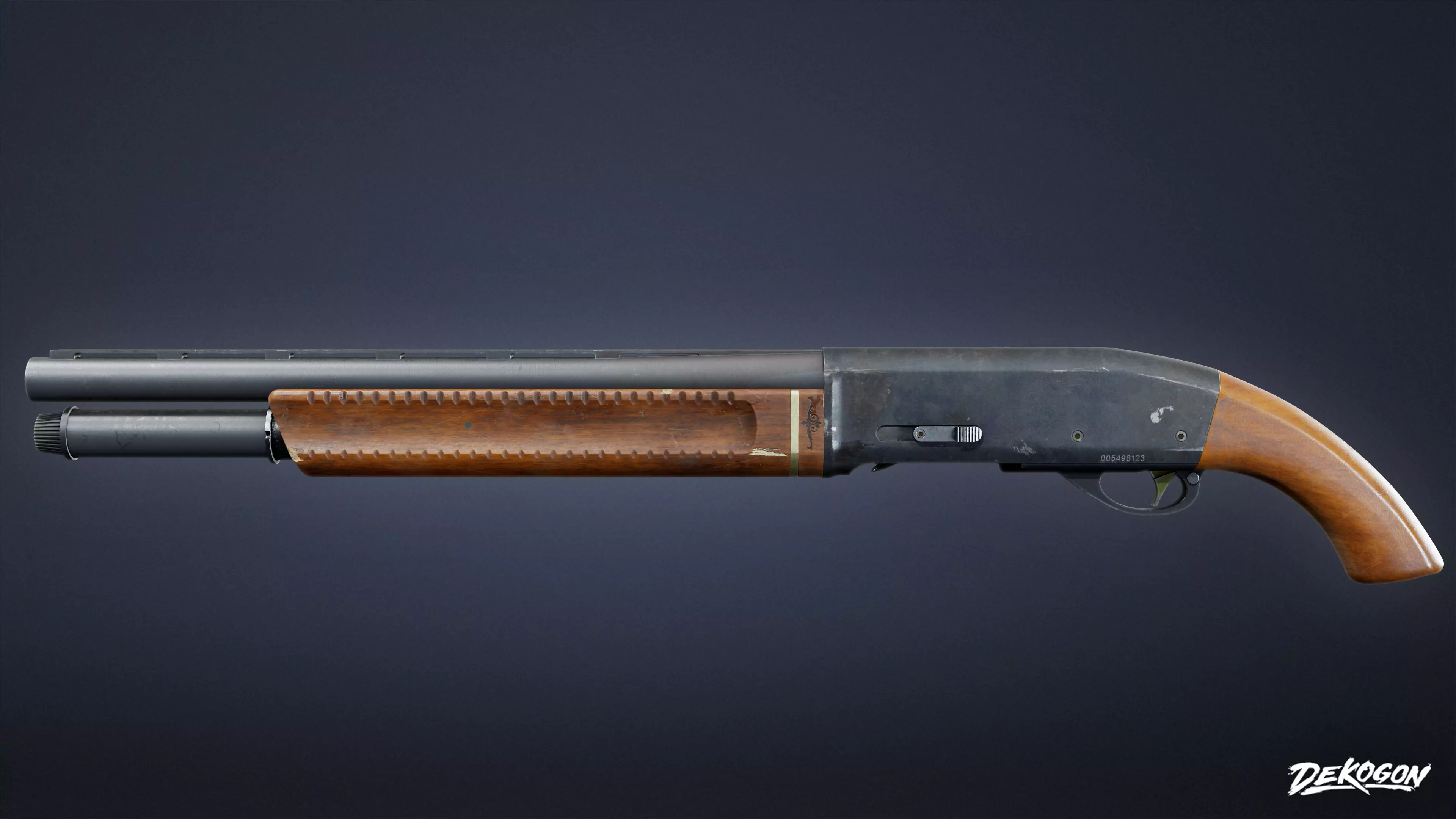 SAFE HOUSE - Shotgun Sawed Off 01 - LOW POLY AND NANITE Low-poly 3D model_0