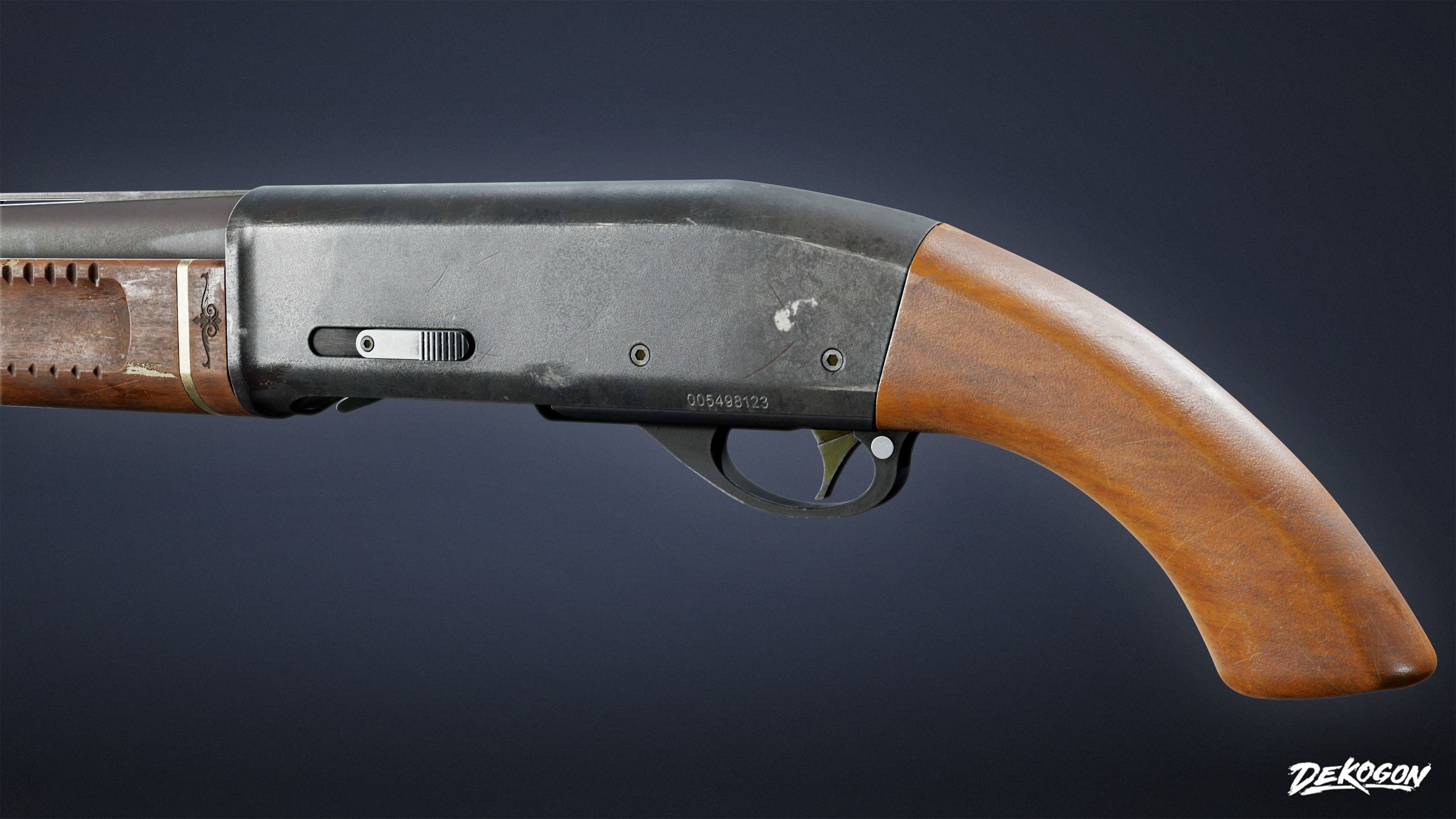 SAFE HOUSE - Shotgun Sawed Off 01 - LOW POLY AND NANITE Low-poly 3D model_4