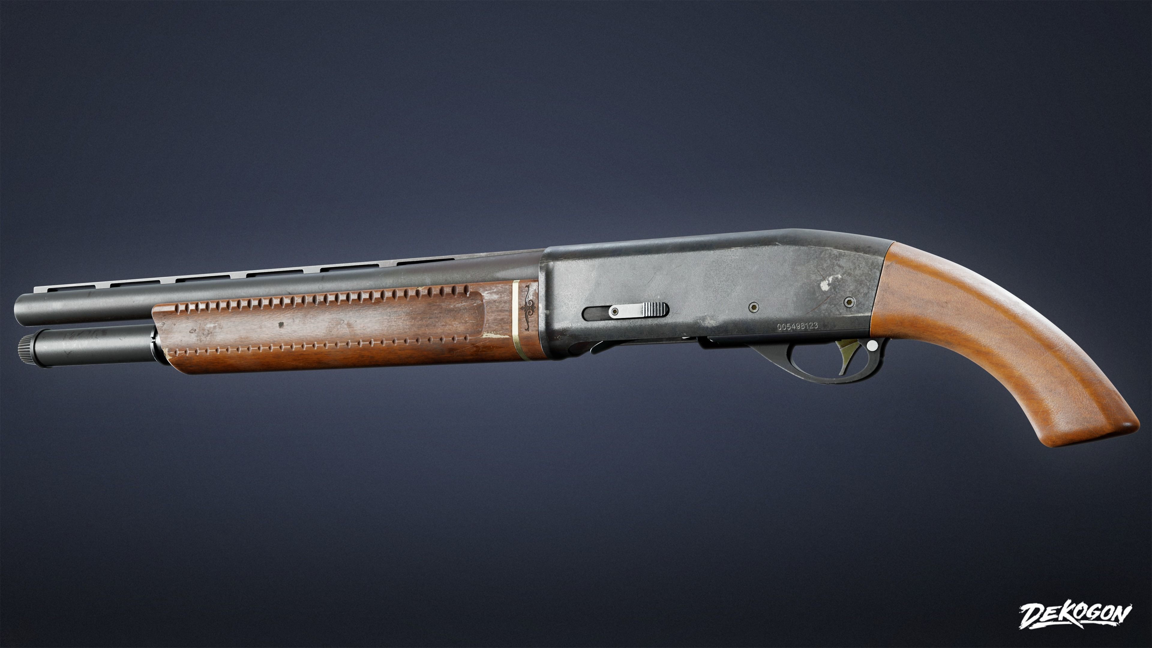 SAFE HOUSE - Shotgun Sawed Off 01 - LOW POLY AND NANITE Low-poly 3D model_2