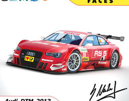 Audi RS5 DTM 2013 - Molina 3D Model