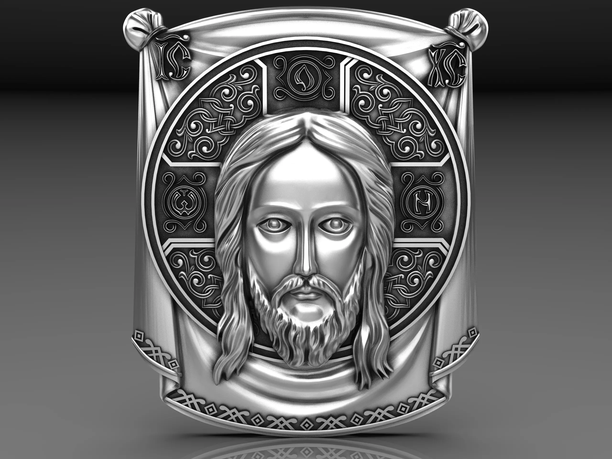 jesus head  3D print model_0