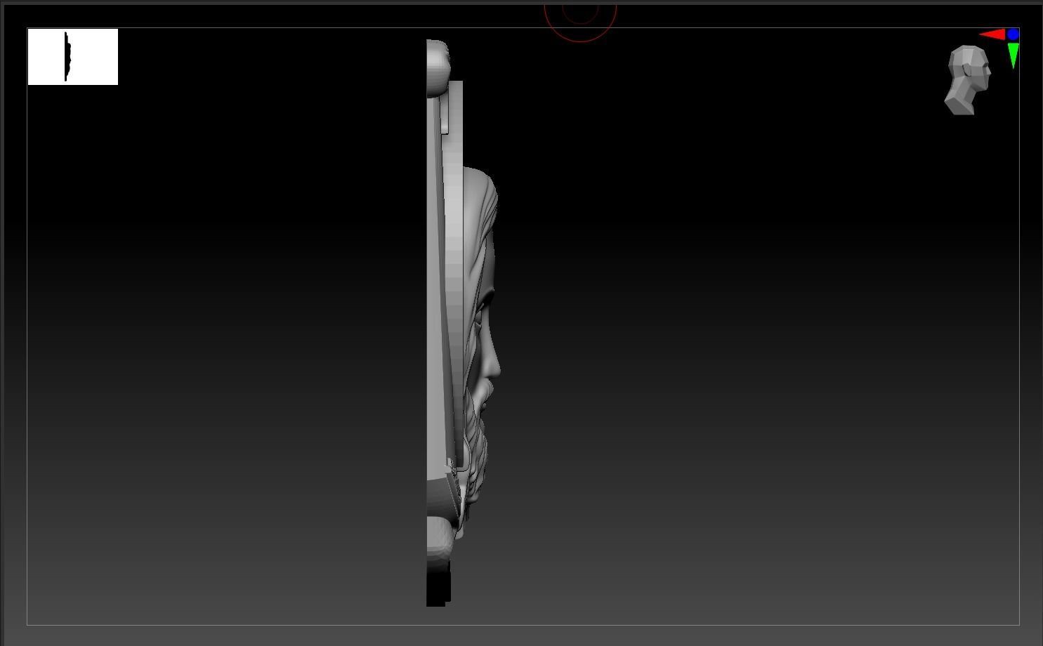 jesus head  3D print model_4