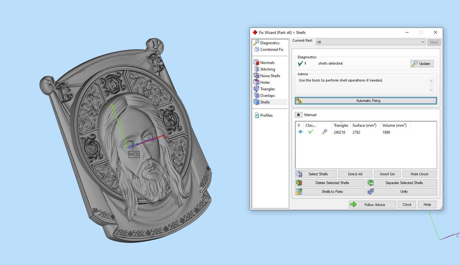 jesus head  3D print model_7