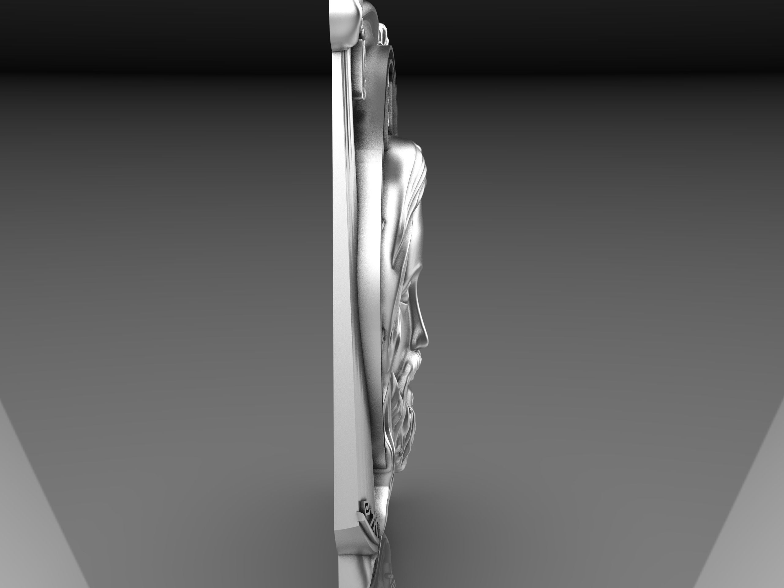 jesus head  3D print model_2