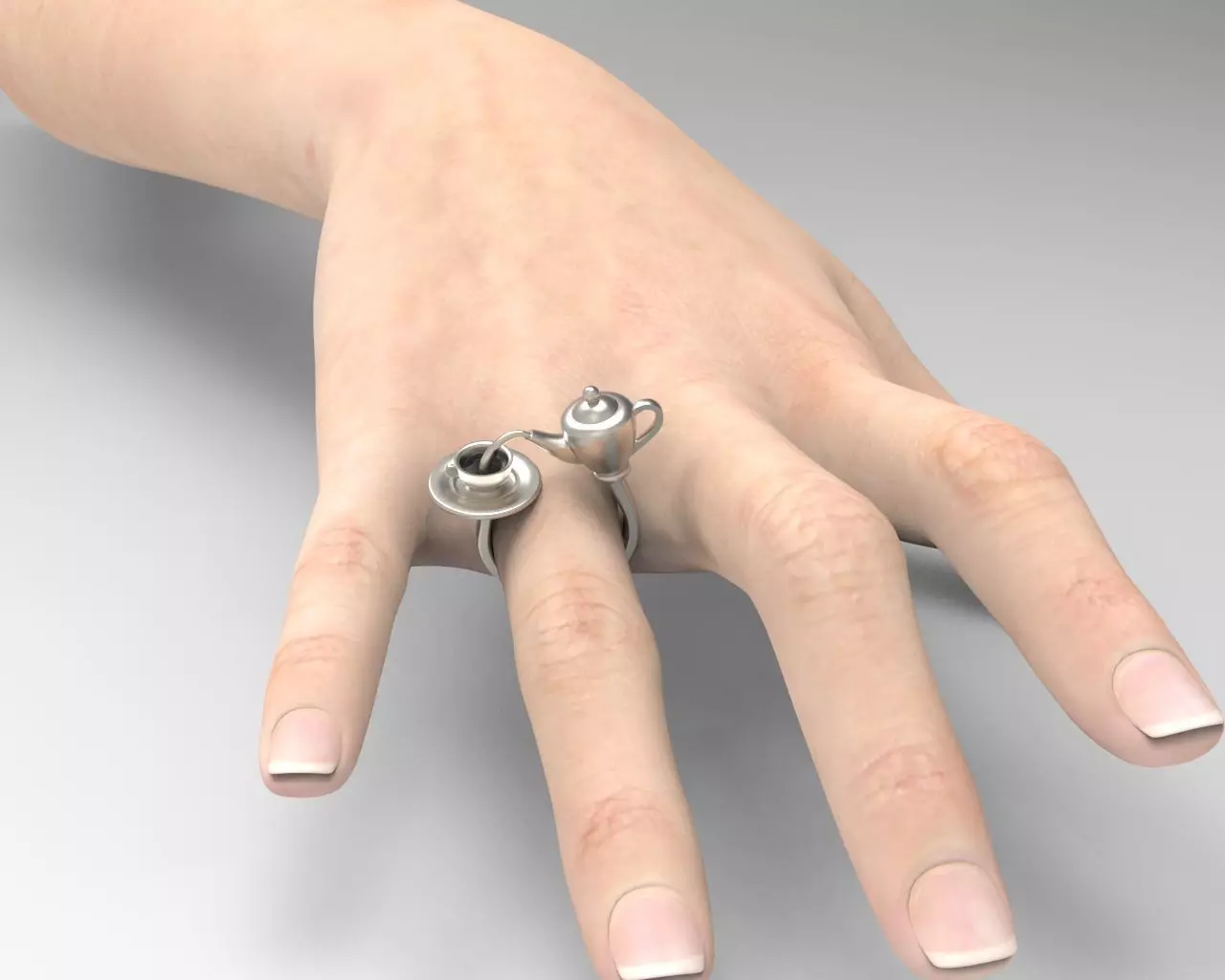 R 161 Good morning darling ring 3D print model