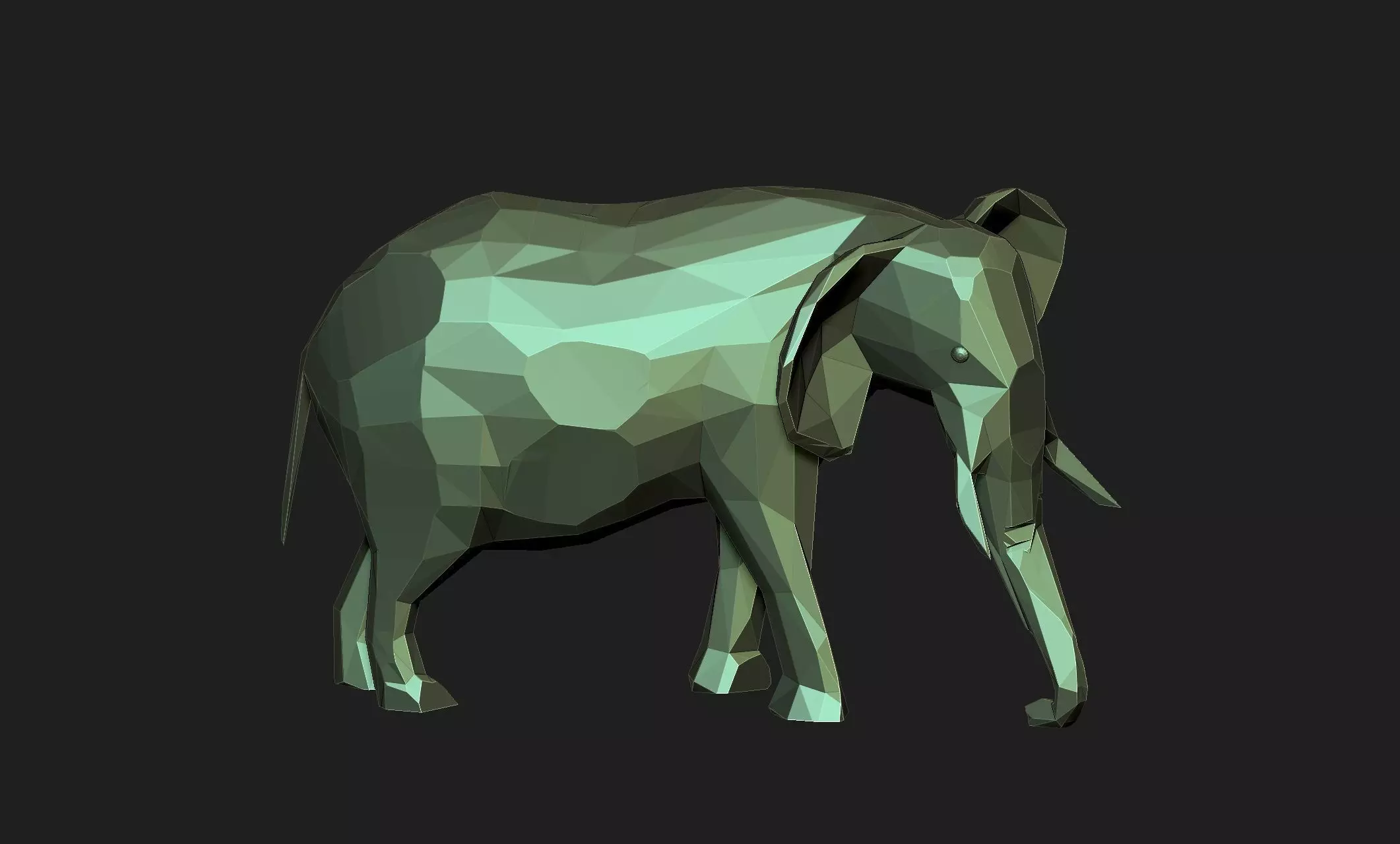 elephant 3D print model_0