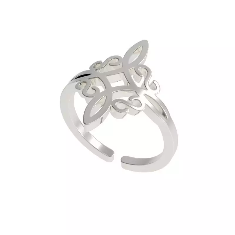 Patterned ring 3D print model_0