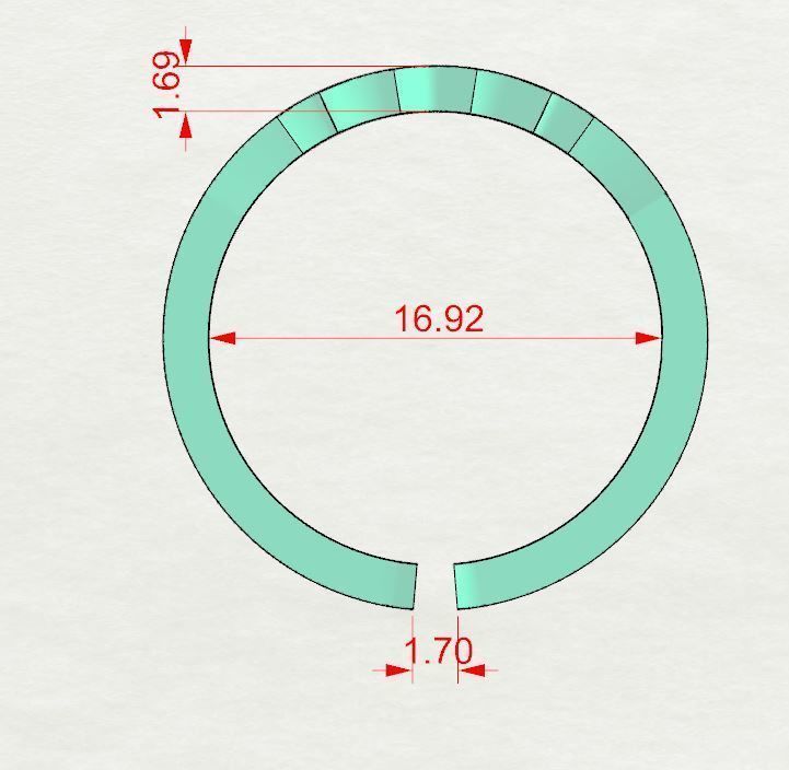 Patterned ring 3D print model_6
