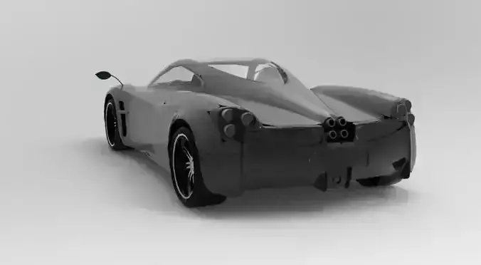 Pagani Huayra 2012 Gameready Low Poly Model