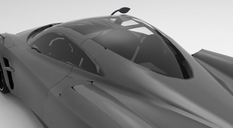 Pagani Huayra 2012 Gameready Low Poly Model Low-poly 3D model_5