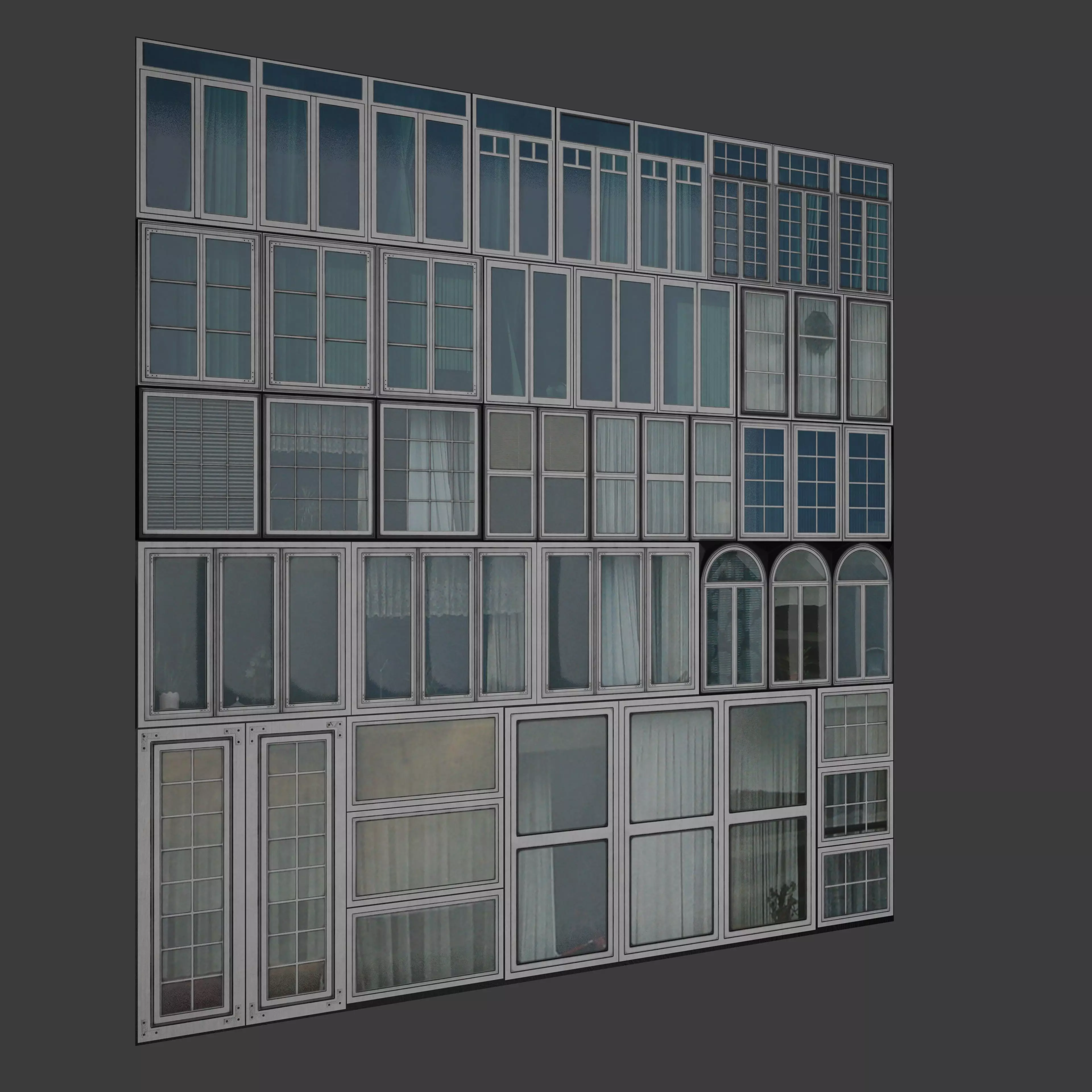 Trim Sheet Windows Perfect for low poly models Texture_0
