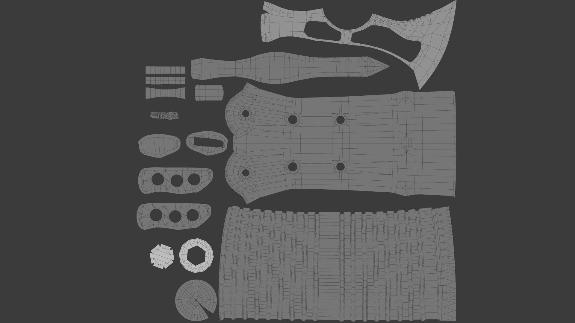 Survival Tomahawk Axe Free low-poly 3D model_8