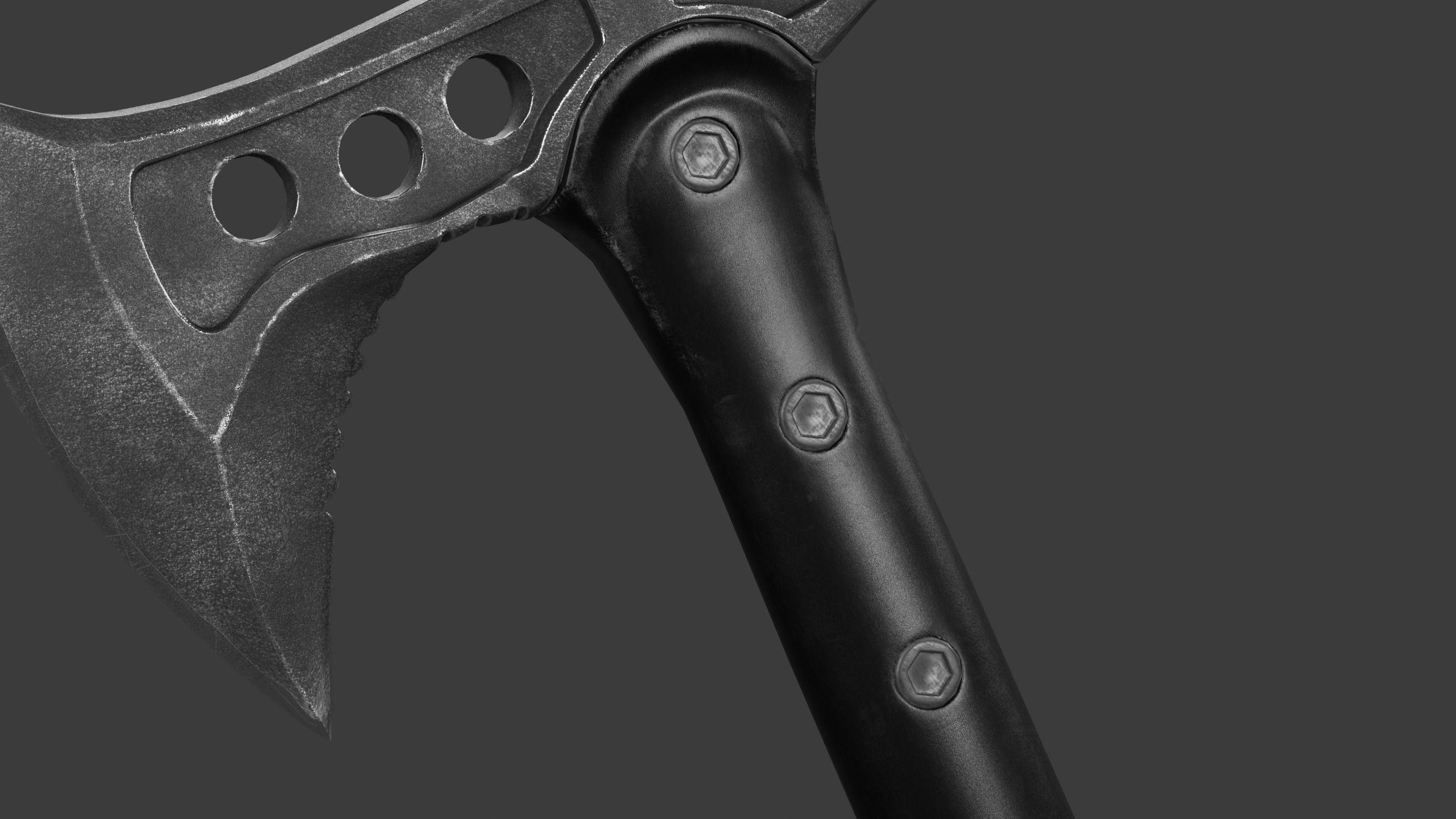 Survival Tomahawk Axe Free low-poly 3D model_4