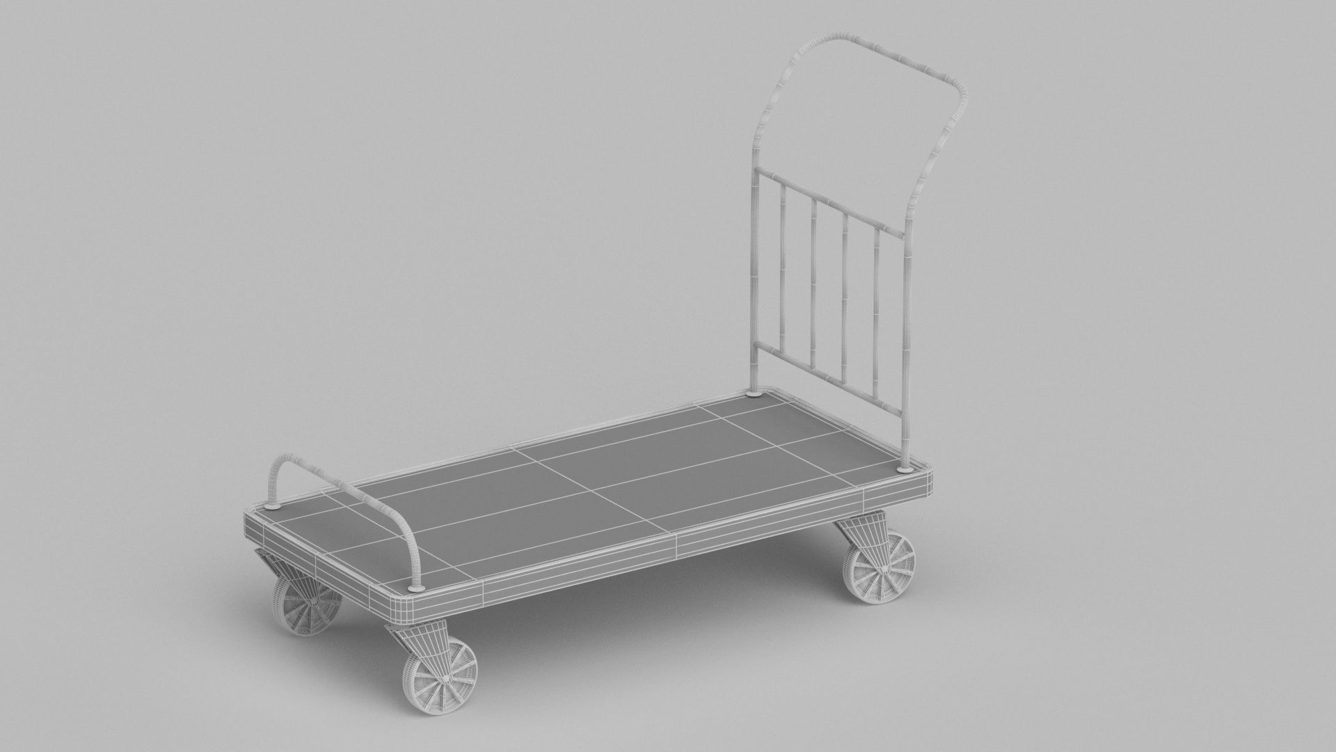 Roller Handcart 3D model_7