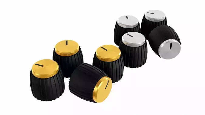 Marshall style guitar amp knobs