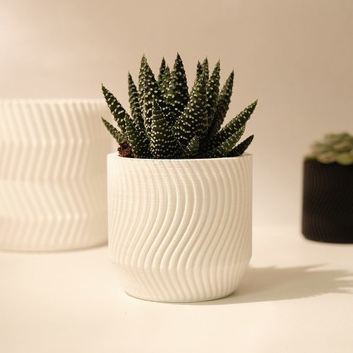 WAVY flowerpot 3D print model