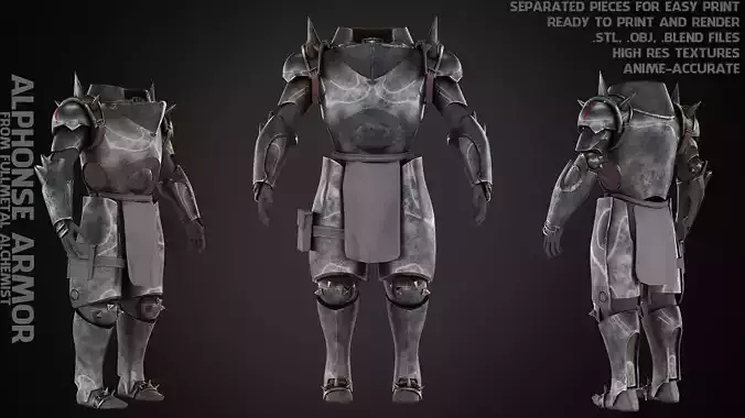 Fullmetal Alchemist Alphonse Elric Armor for Cosplay