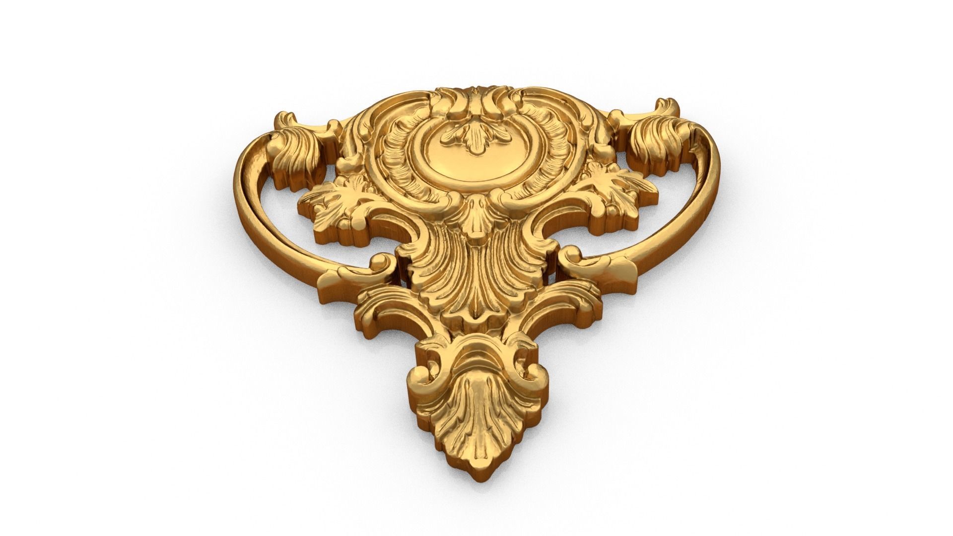 Classic carved decor ornament 471 3D print model_3