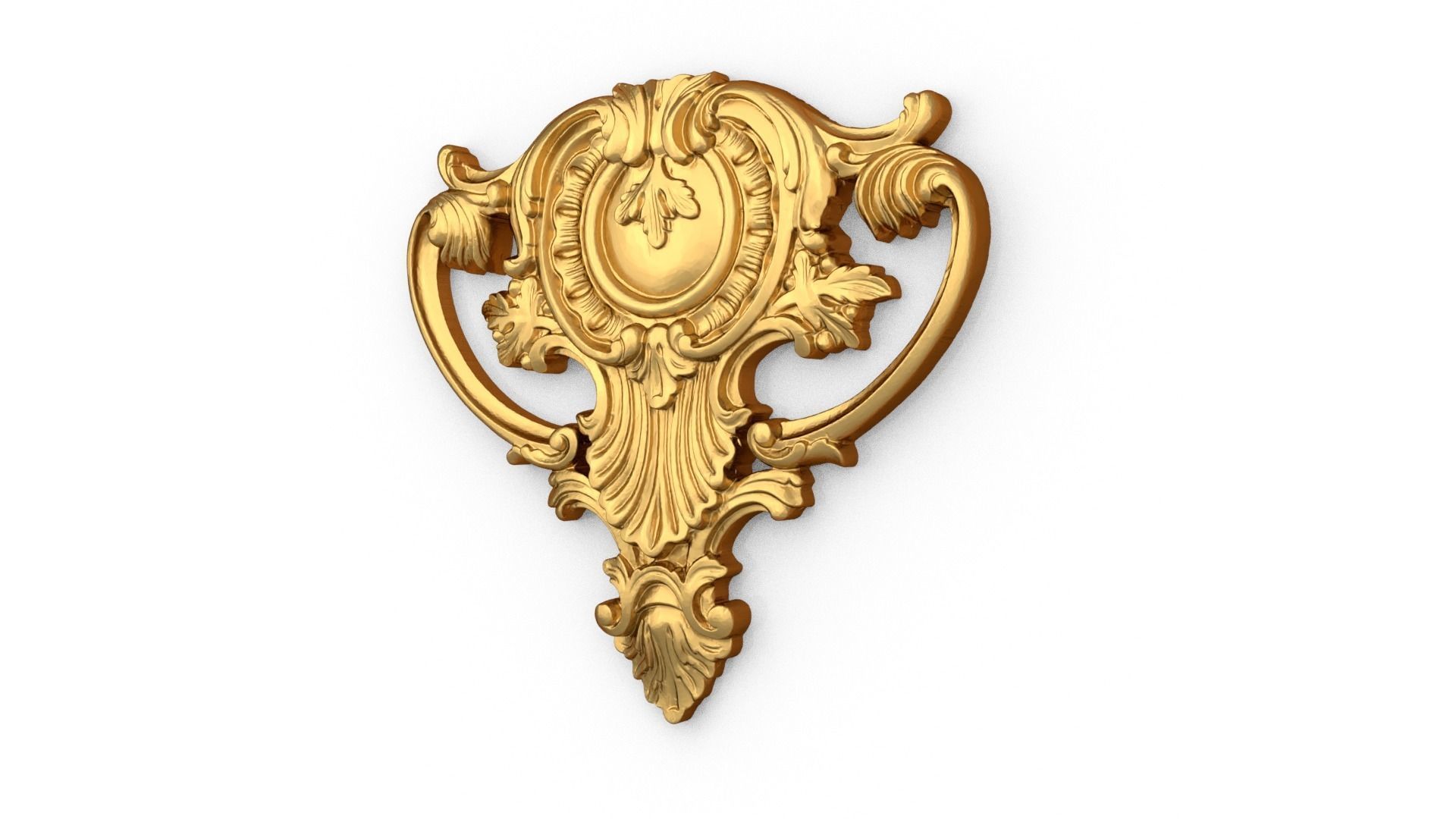 Classic carved decor ornament 471 3D print model_2