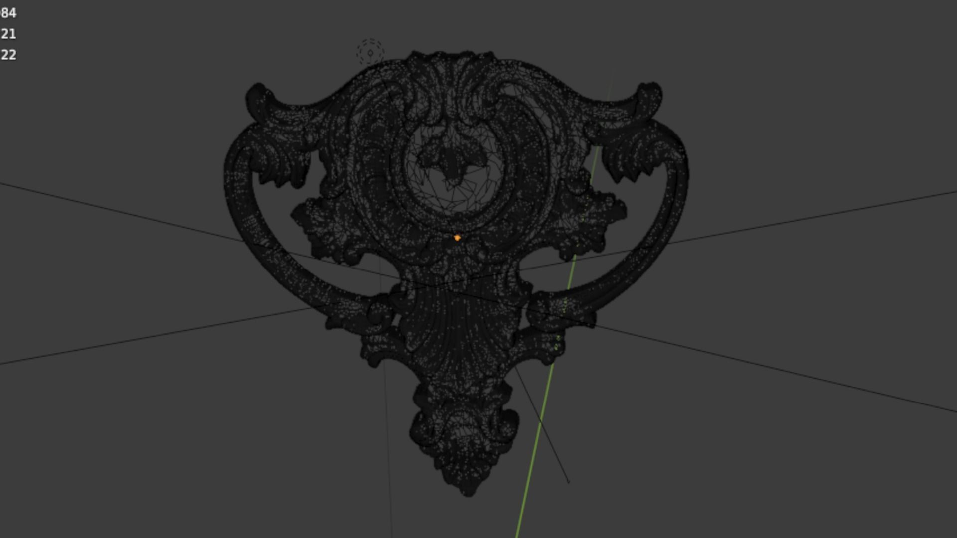 Classic carved decor ornament 471 3D print model_5