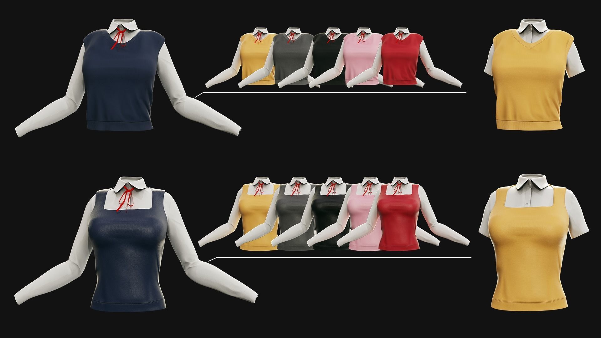 GAME-READY 3D Character - Eika Low-poly 3D model_21