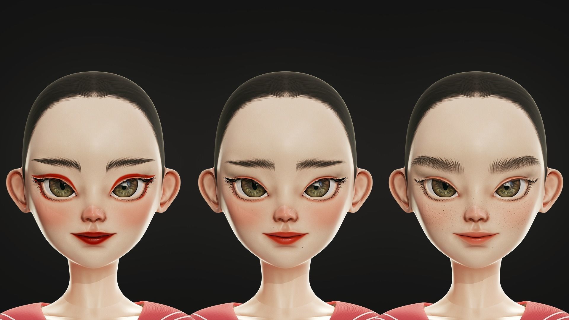 GAME-READY 3D Character - Eika Low-poly 3D model_18