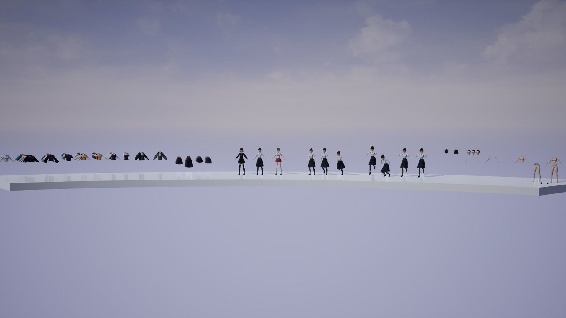 GAME-READY 3D Character - Eika Low-poly 3D model_24