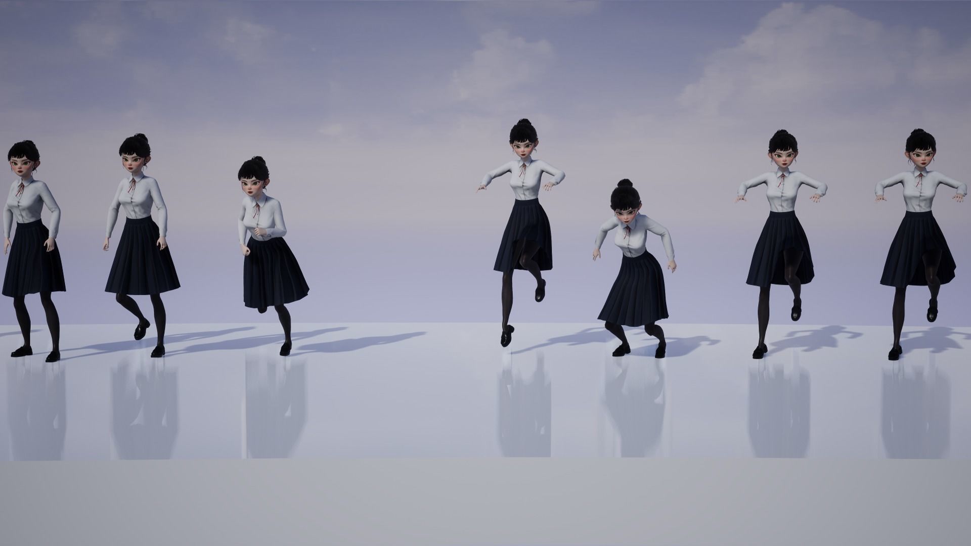 GAME-READY 3D Character - Eika Low-poly 3D model_25