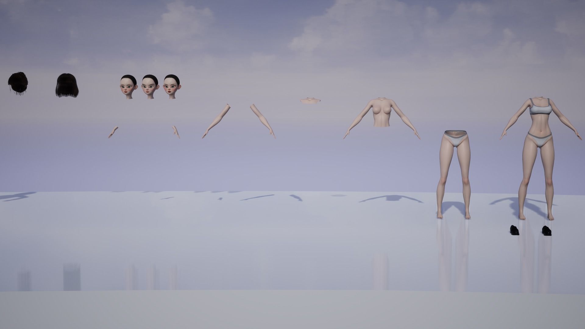 GAME-READY 3D Character - Eika Low-poly 3D model_27