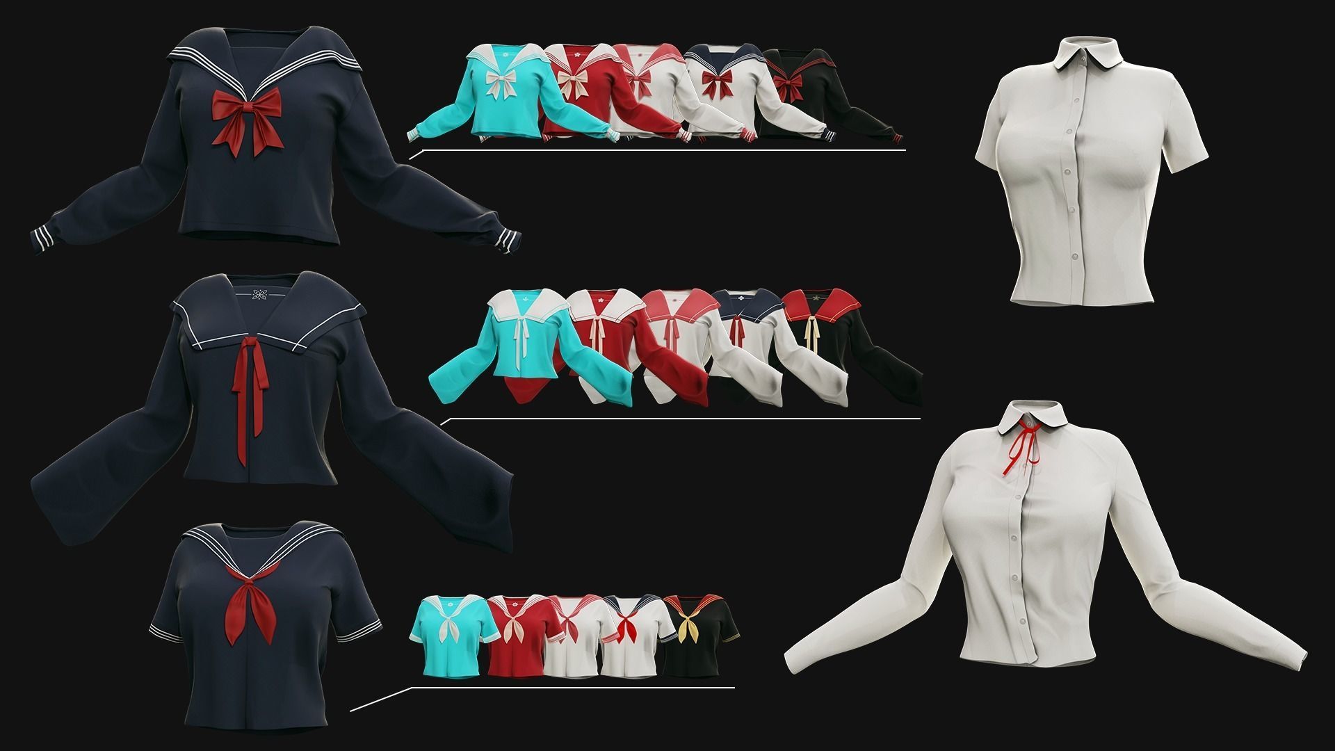 GAME-READY 3D Character - Eika Low-poly 3D model_19