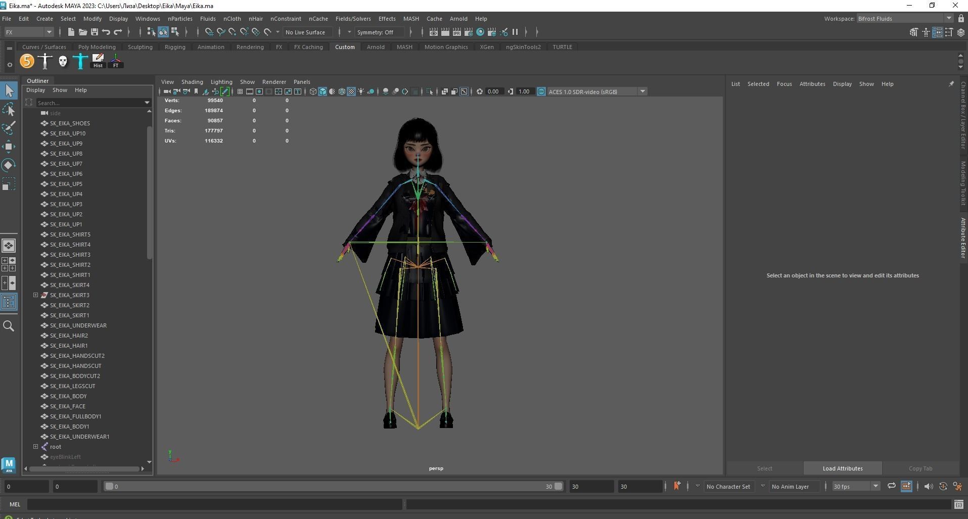 GAME-READY 3D Character - Eika Low-poly 3D model_28