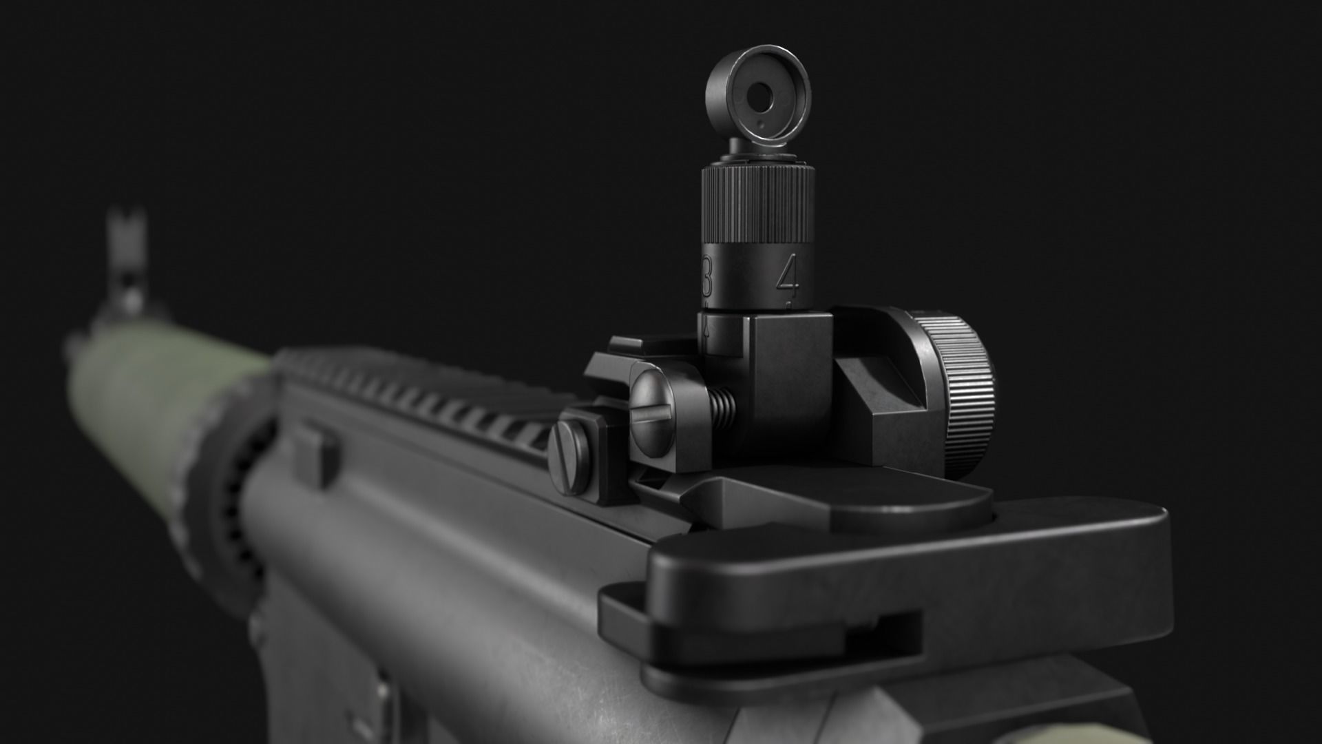 Armalite AR-10T Battle Rifle Pack - Game Asset Low-poly 3D model_14