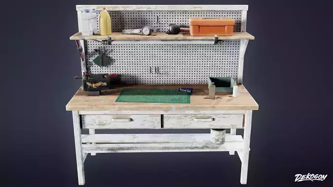 SAFE HOUSE - Weapons Workbench 01 - LOW POLY AND NANITE