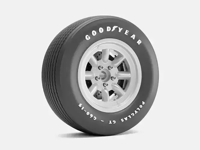15x8 Minilite Wheel and Goodyear Polyglas G60 Tire